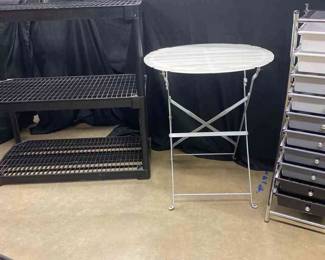 Organize And Store 10 Drawer Organizer  Fold Up Table  Storage Rack 