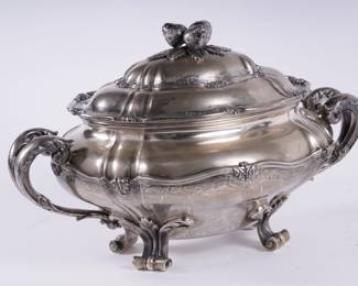 TX A Spanish Colonial Style Silver Ferreira Marques Porto Lisboa Tureen 