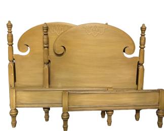 Two Wooden Twin Beds