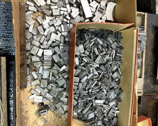 assorted lead for fishing lures and bullets