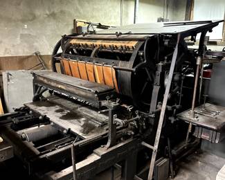 1899 Babcock Cylinder Printing Press