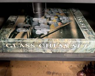Glass chess set