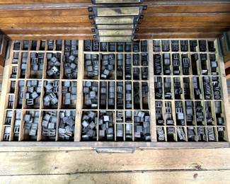 lead letterpress