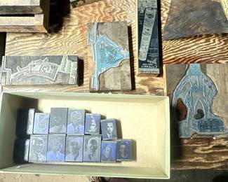 pirate and tax man newspaper letterpress