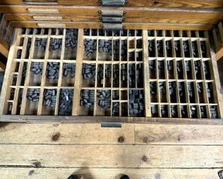 Letterpress font set