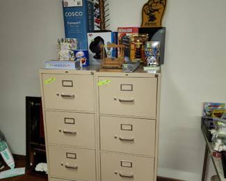 2 filing cabinets