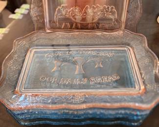 Vintage glass trays