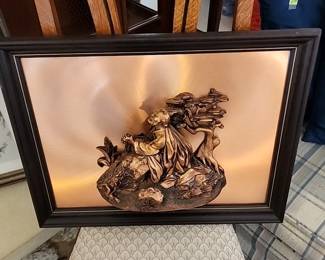 3D copper wall art 
