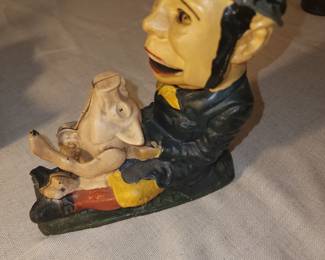 Replica cast iron bank