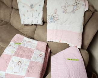 Baby quilts and a precious moments blanket