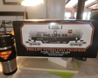 Phillips petroleum company,  vintage 1930 Tank Car Bank