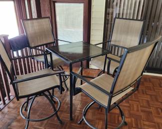 Tall patio table set