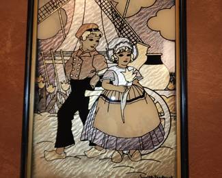 Vintage Tulip Time foil art by Fredrick