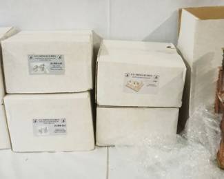 1300	LARGE LOT OF JG MINIATURES WWII MODELS BUILDINGS/ACCESSORIES
