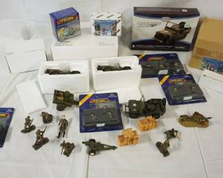 1311	ASSORTMENT OF WWII SCALE MODEL FIGURES, JEEP, ETC
