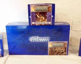 1099	COLLECTORS SHOWCASE WWII MINIATURE SOLDIERS BOXED SETS LOT OF 4
