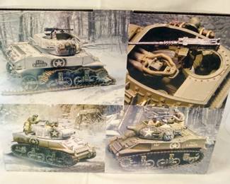 1134	COLLECTORS SHOWCASE WWII MINIATURE STUART WINTER TANK M8 HMC
