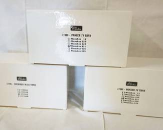 1195	BRITAINS WWII TOY TANKS LOT OF 3 BOX SETS
