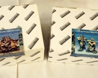 1092	COLLECTORS SHOWCASE WWII MINIATURE SOLDIERS BOXED LOT OF 2
