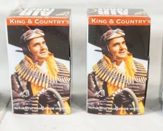 1325	KING & COUNTRY METAL SOLDIERS AIRFORCE LOT OF 4 BOXED

