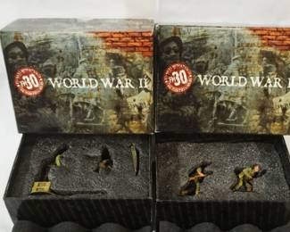 1265	FIGARTI MINIATURES WWII METAL SOLDIERS 2 BOXED SETS ETA-018, ETS-019

