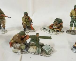 1314	KING & COUNTRY WWII METAL SOLDIERS LOT OF 8
