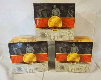 1180	CONTE MINIATURES FOR THE AGES WWII METAL SOLDIERS LOT OF 3 BOXES
