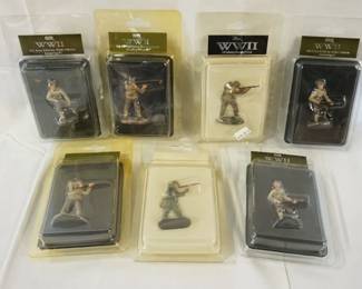 1185	BRITAINS WWII METAL SOLDIERS LOT OF 7 PACKAGES
