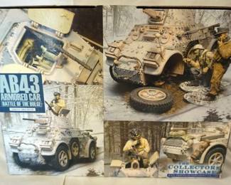 1119	COLLECTORS SHOWCASE WWII MINIATURE AB43 ARMORED CAR
