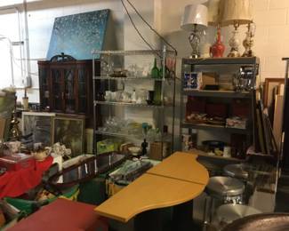 Furniture, art, collectibles, lamps and home decor