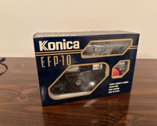 Vintage Konica EFP-10 35mm Point & Shoot Film Camera, New in Box