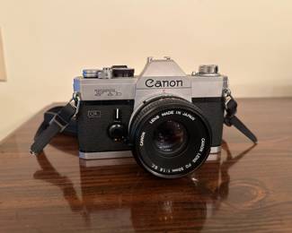 Vintage Canon FTb QL 35mm Film Camera with 50mm 1.8 Lens 