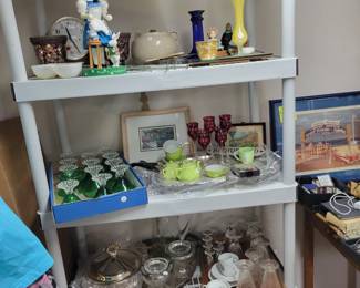 Glass ware silver-plated serving tray