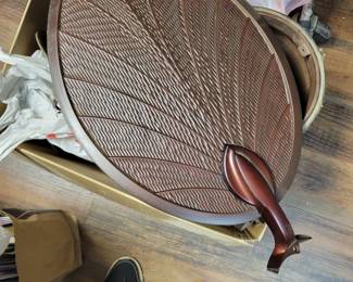 Palm leaf ceiling fan


