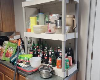 Collector soda bottles.