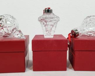 Waterford Crystal Christmas Ornaments Glass