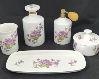 KPM Porcelain W. Germany Vanity Set
