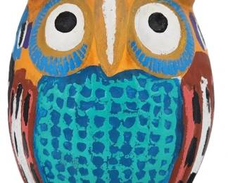 LEBO Wise One Acrylic Ceramic Owl Sculpture