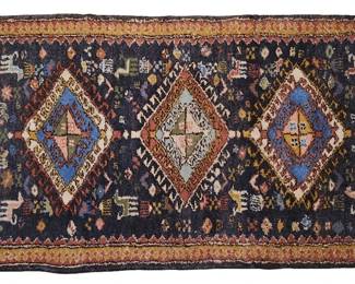 Hand Woven Tapestry Rug with Horses