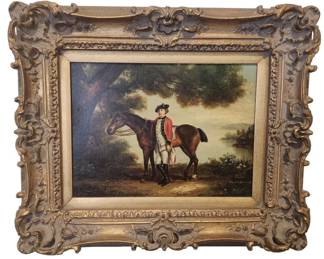 W. H. Hardy Framed Equestrian Gesso Prints