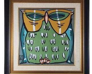 David LEBO Signed Moon Dancer Painting