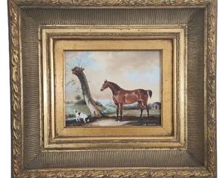 Anton Mauve Signed Equestrian Oil Painting