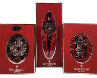 Waterford Christmas Crystal Spire Angel Ornaments