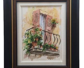 Viktor Shvaiko Signed Watercolor Painting