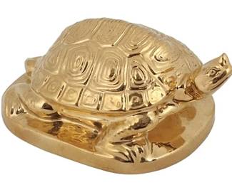 24kt Gold Finish LE Rookwood Turtle Figure