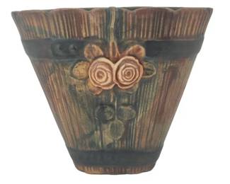 Weller Woodrose Basket Style Wall Pocket