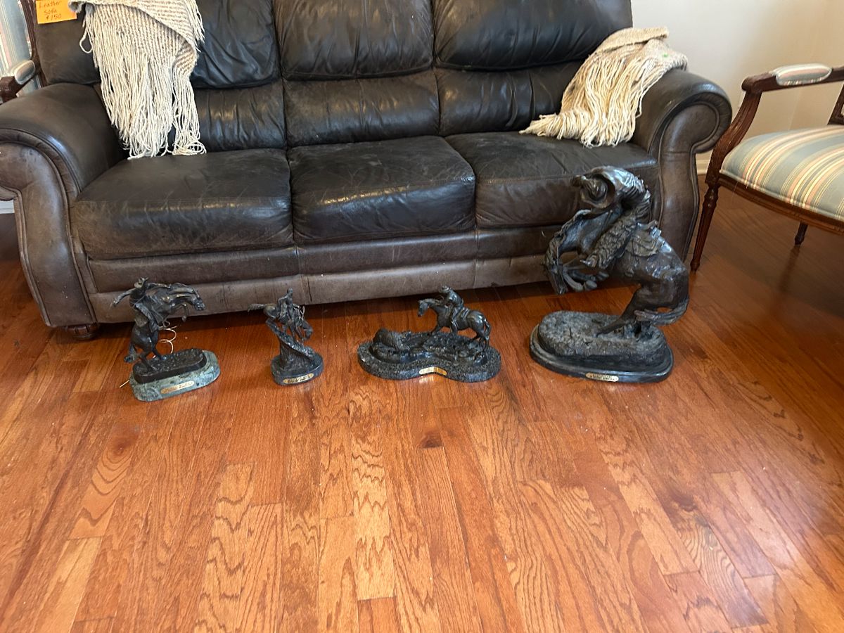 Remington bronze statues