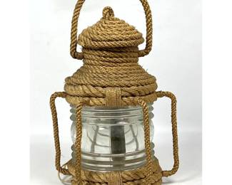 Lot 1480 AudouxMinet Rope Lantern Lamp. 
