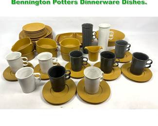 Lot 1598 Yusuke Aida and David Gil Bennington Potters Dinnerware Dishes. 