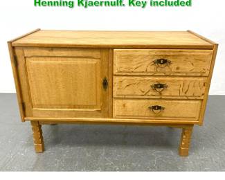Lot 1462 Danish Solid Oak Server Attr. to Henning Kjaernulf. Key included 